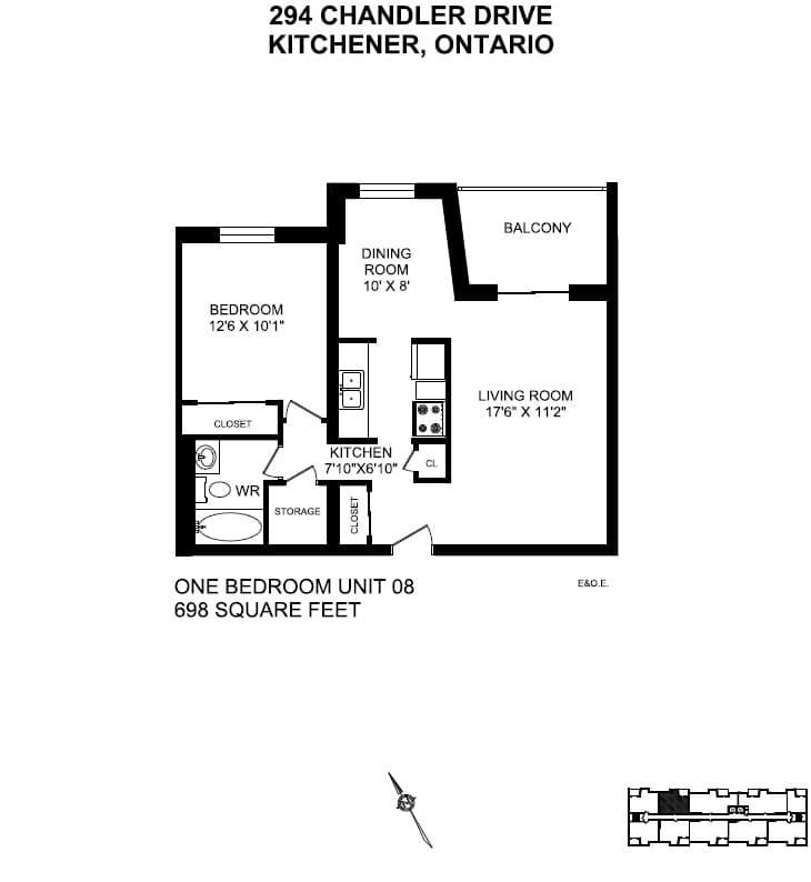 294 Chandler Drive — 1 Bedroom 1408 - Photo 12