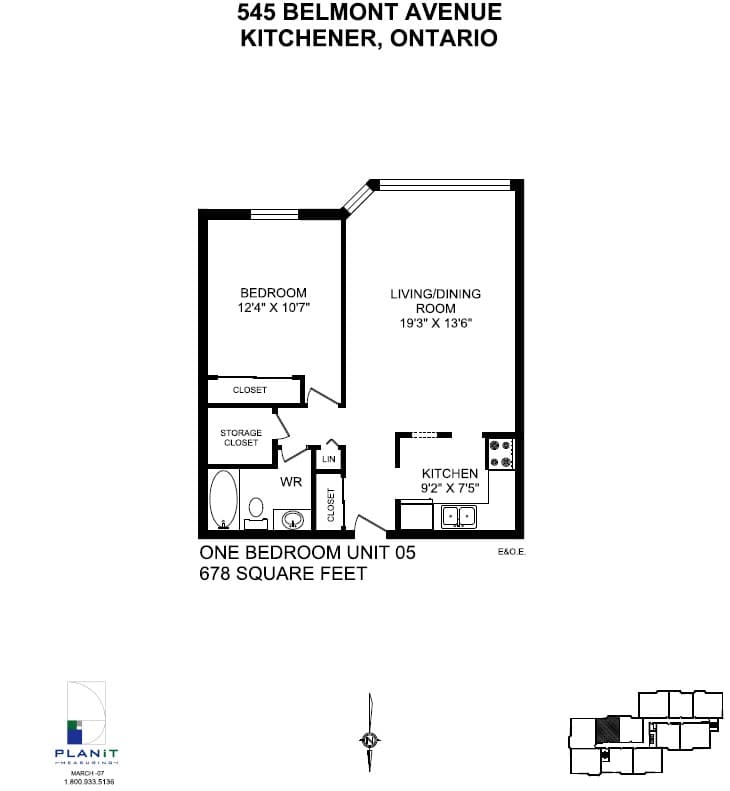 545 547 & 565 Belmont Avenue W — 1 Bedroom 545-0408 - Photo 3