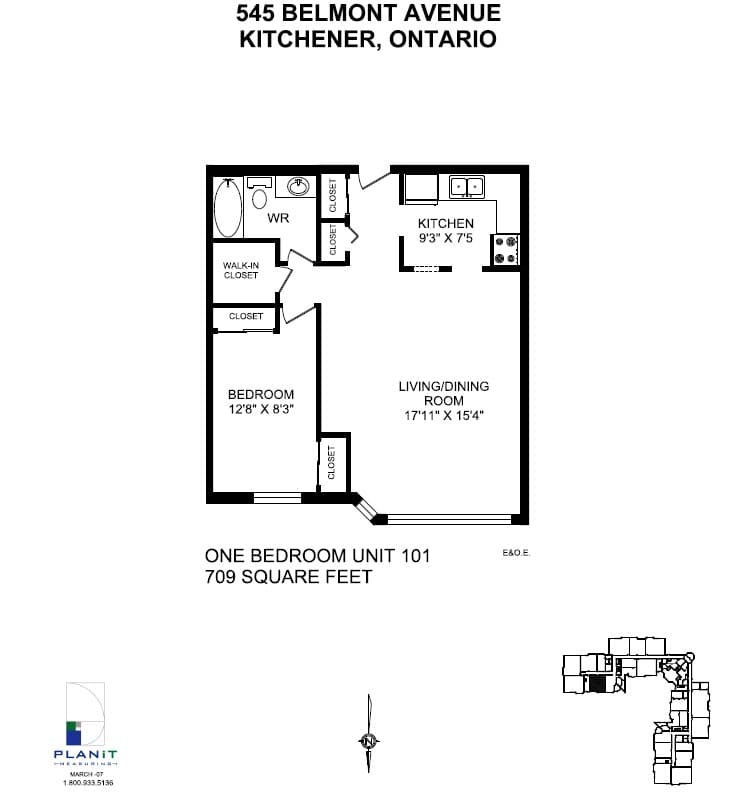 545 547 & 565 Belmont Avenue W — 1 Bedroom 545-0408 - Photo 4