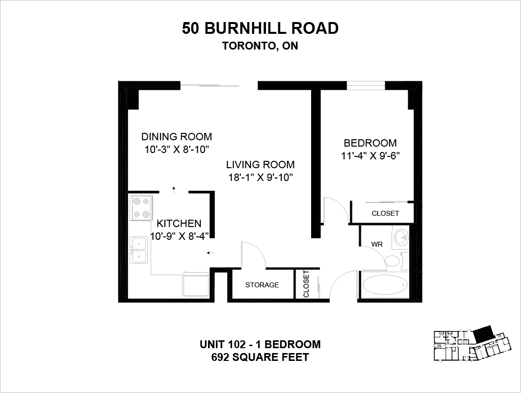 50 Burnhill Road — 1 Bedroom 2503 - Photo 4