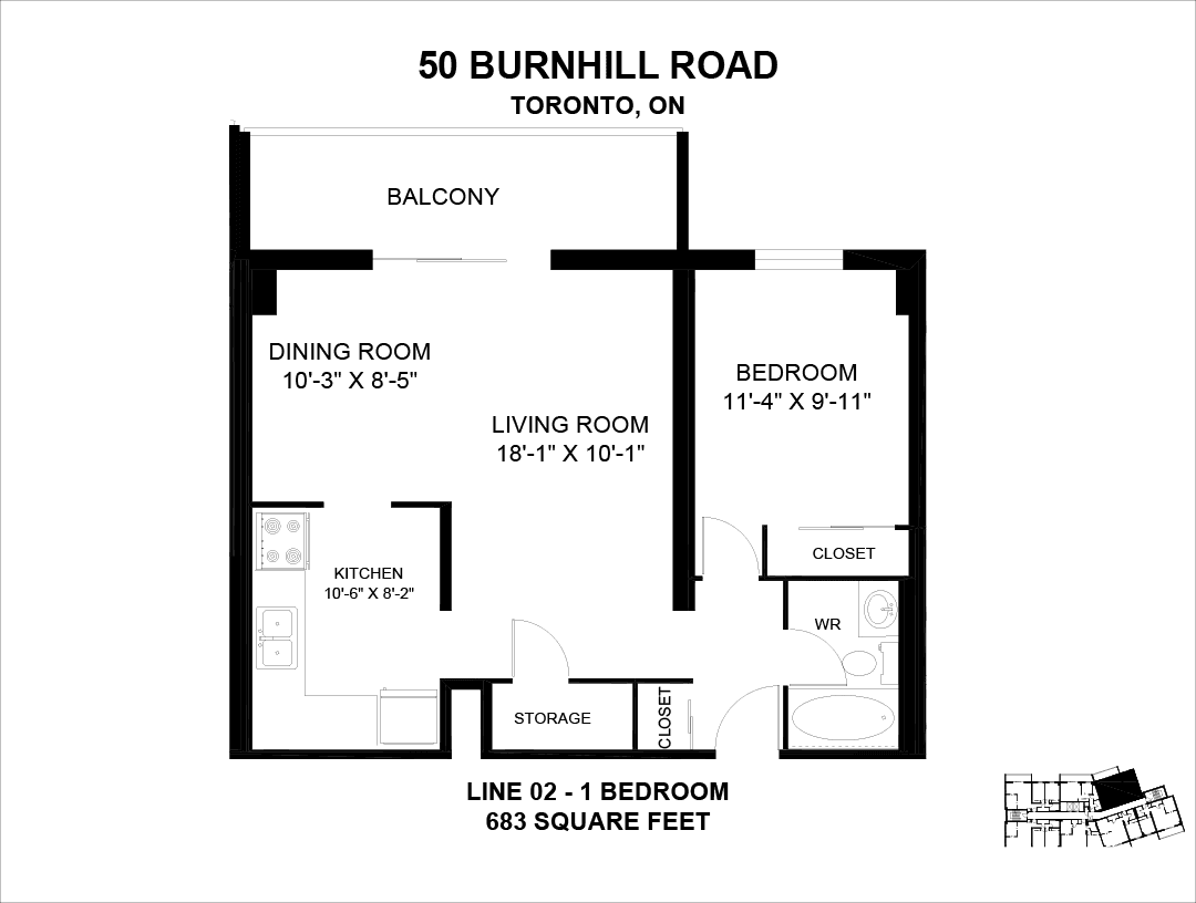 50 Burnhill Road — 1 Bedroom 2503 - Photo 5