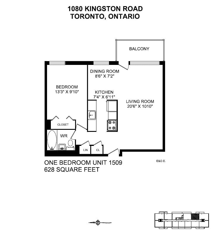 1080 Kingston Road — 2 Bedroom 0302 - Photo 7
