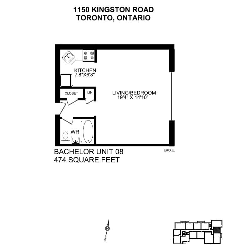 1150/1200 Kingston Road — 2 Bedroom 1200-307 - Photo 3