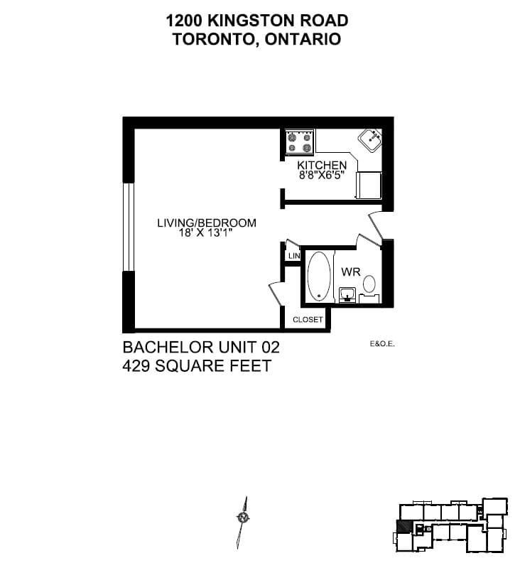 1150/1200 Kingston Road — 2 Bedroom 1200-307 - Photo 2