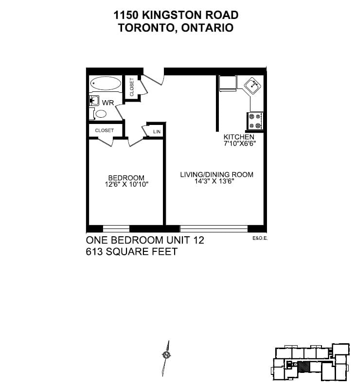 1150/1200 Kingston Road — 2 Bedroom 1200-307 - Photo 8