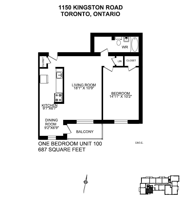 1150/1200 Kingston Road — 2 Bedroom 1200-307 - Photo 6