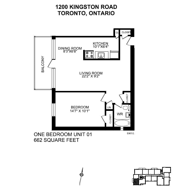 1150/1200 Kingston Road — 2 Bedroom 1200-307 - Photo 12