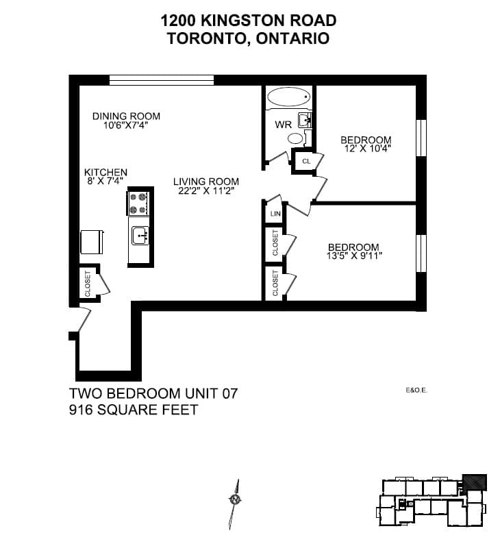 1150/1200 Kingston Road — 2 Bedroom 1200-307 - Photo 16