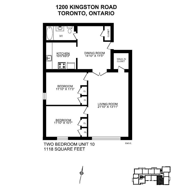 1150/1200 Kingston Road — 2 Bedroom 1200-307 - Photo 14