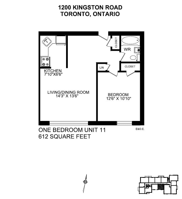 1150/1200 Kingston Road — 2 Bedroom 1200-307 - Photo 13