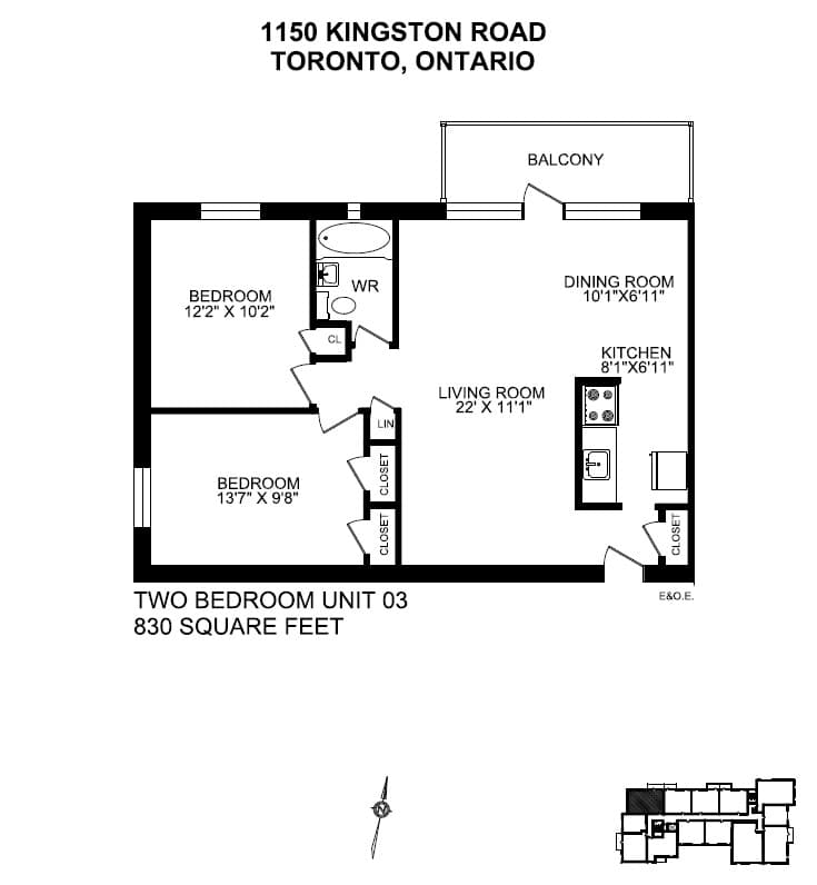 1150/1200 Kingston Road — 2 Bedroom 1200-307 - Photo 20
