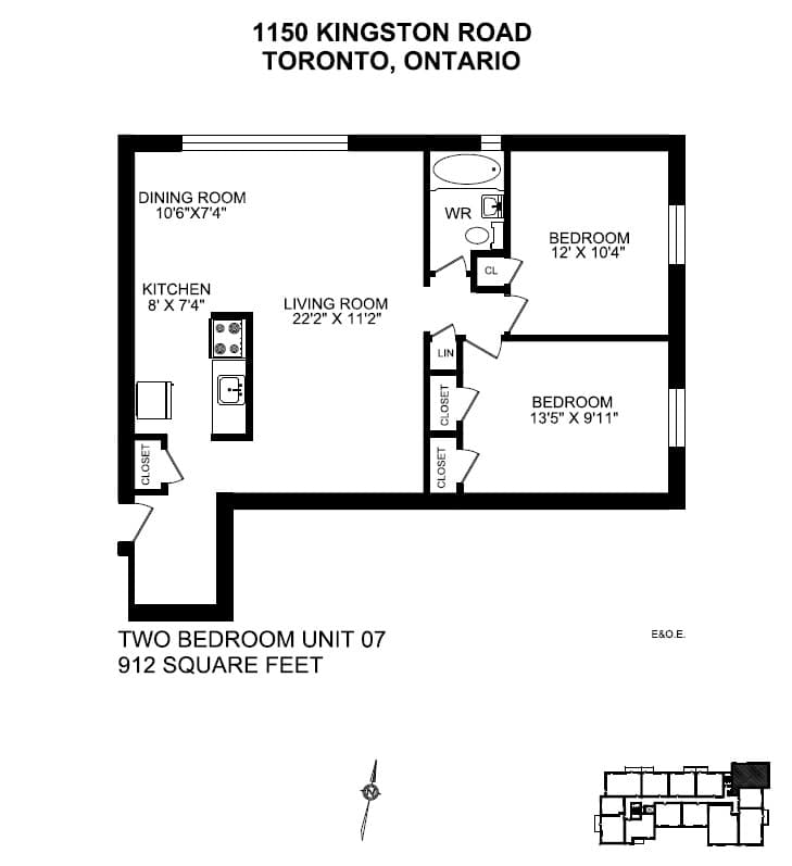 1150/1200 Kingston Road — 2 Bedroom 1200-307 - Photo 19