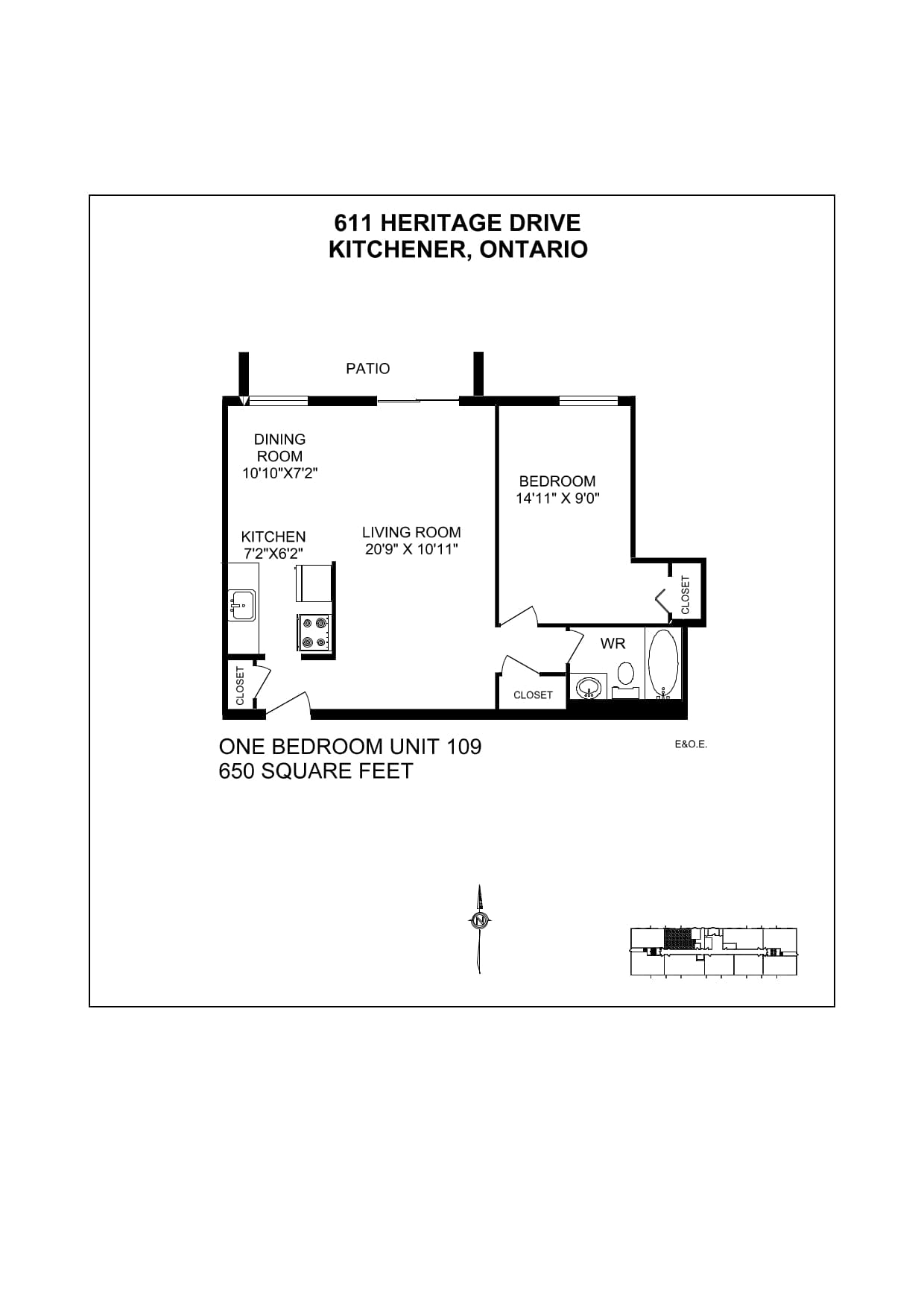 607 & 611 Heritage Drive — 1 Bedroom 611-0109 - Photo 34