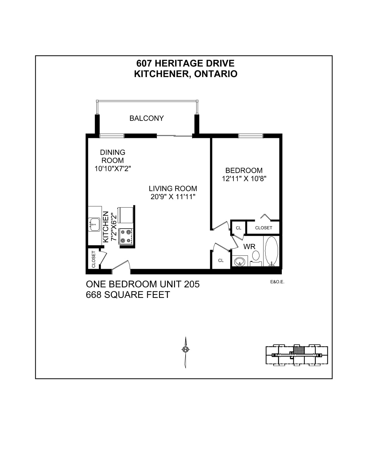 607 & 611 Heritage Drive — 1 Bedroom 611-0109 - Photo 14