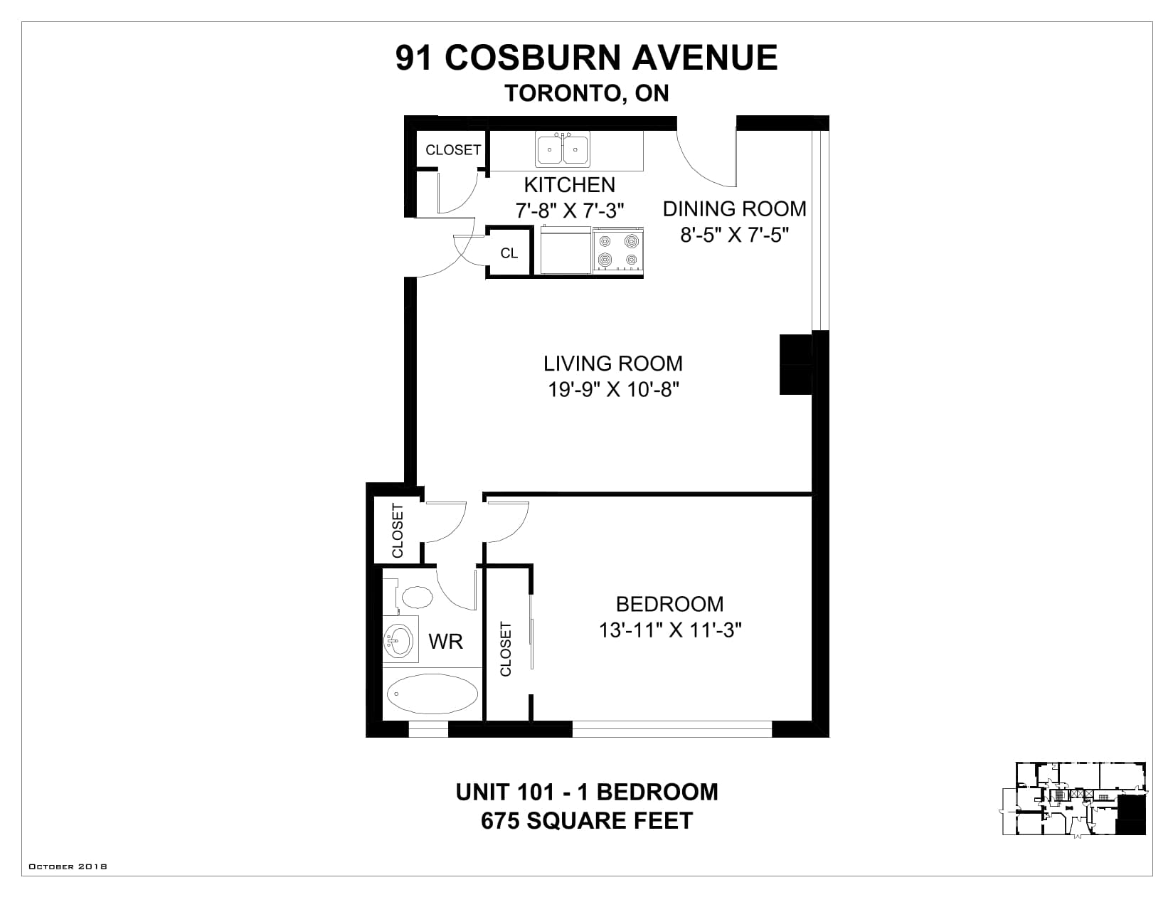 91 Cosburn Avenue — 1 Bedroom 0307 - Photo 1