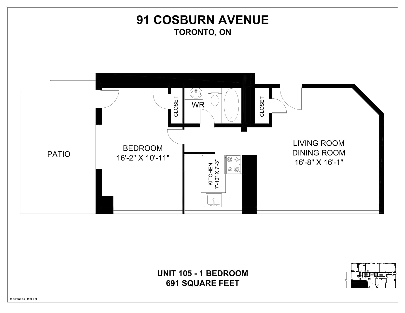 91 Cosburn Avenue — 1 Bedroom 0307 - Photo 3