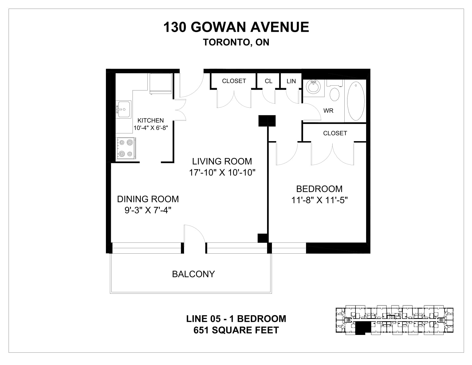 130 Gowan Ave — 1 Bedroom 0712 - Photo 10