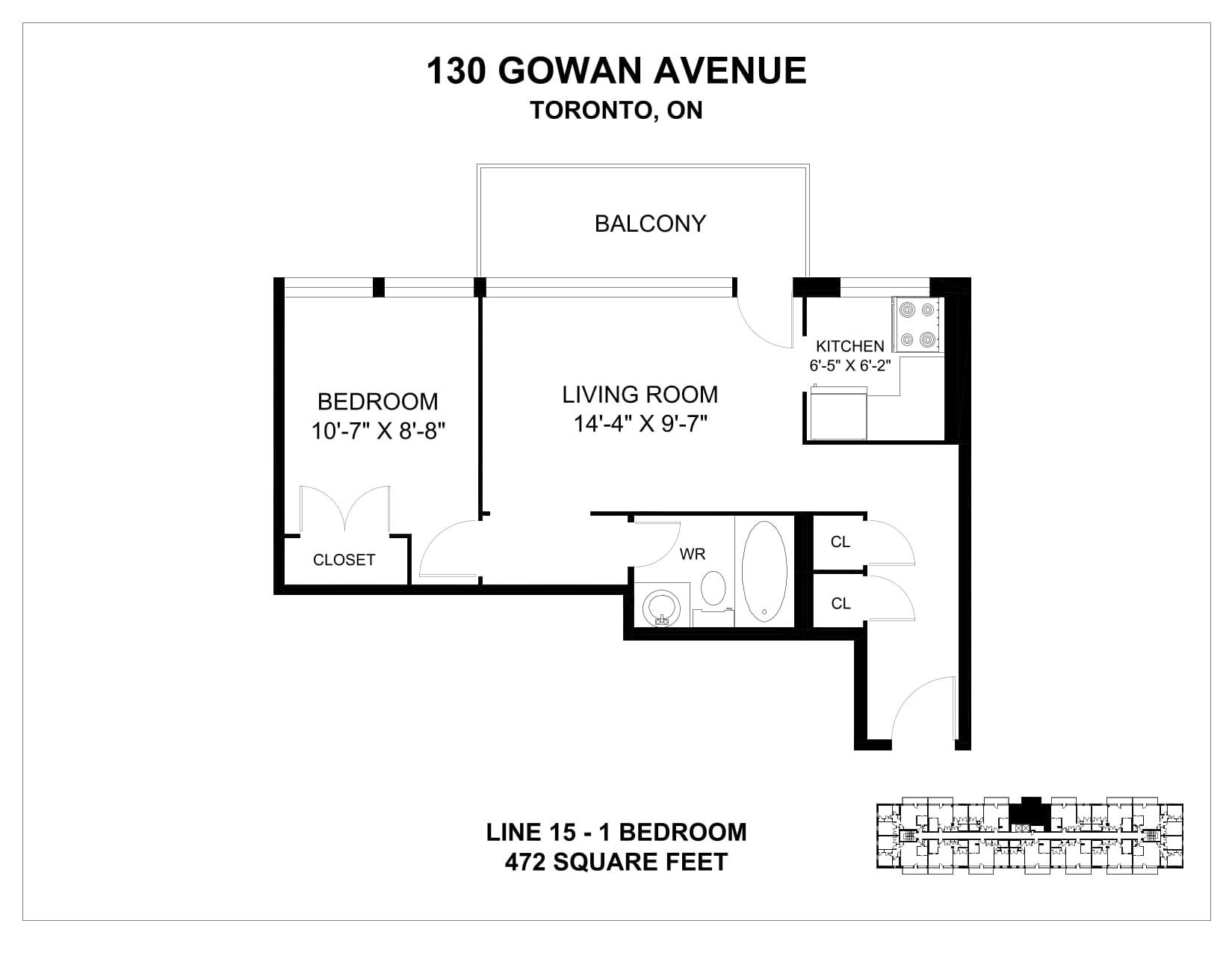 130 Gowan Ave — 1 Bedroom 0712 - Photo 15