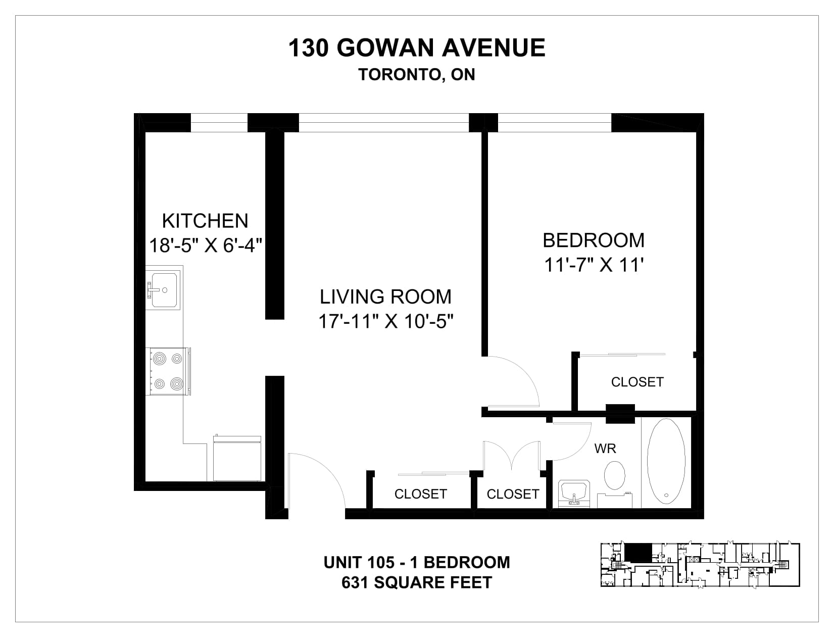 130 Gowan Ave — 1 Bedroom 0712 - Photo 5