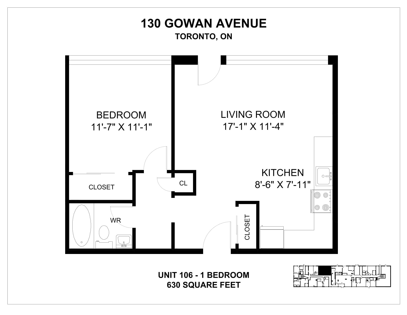 130 Gowan Ave — 1 Bedroom 0712 - Photo 6