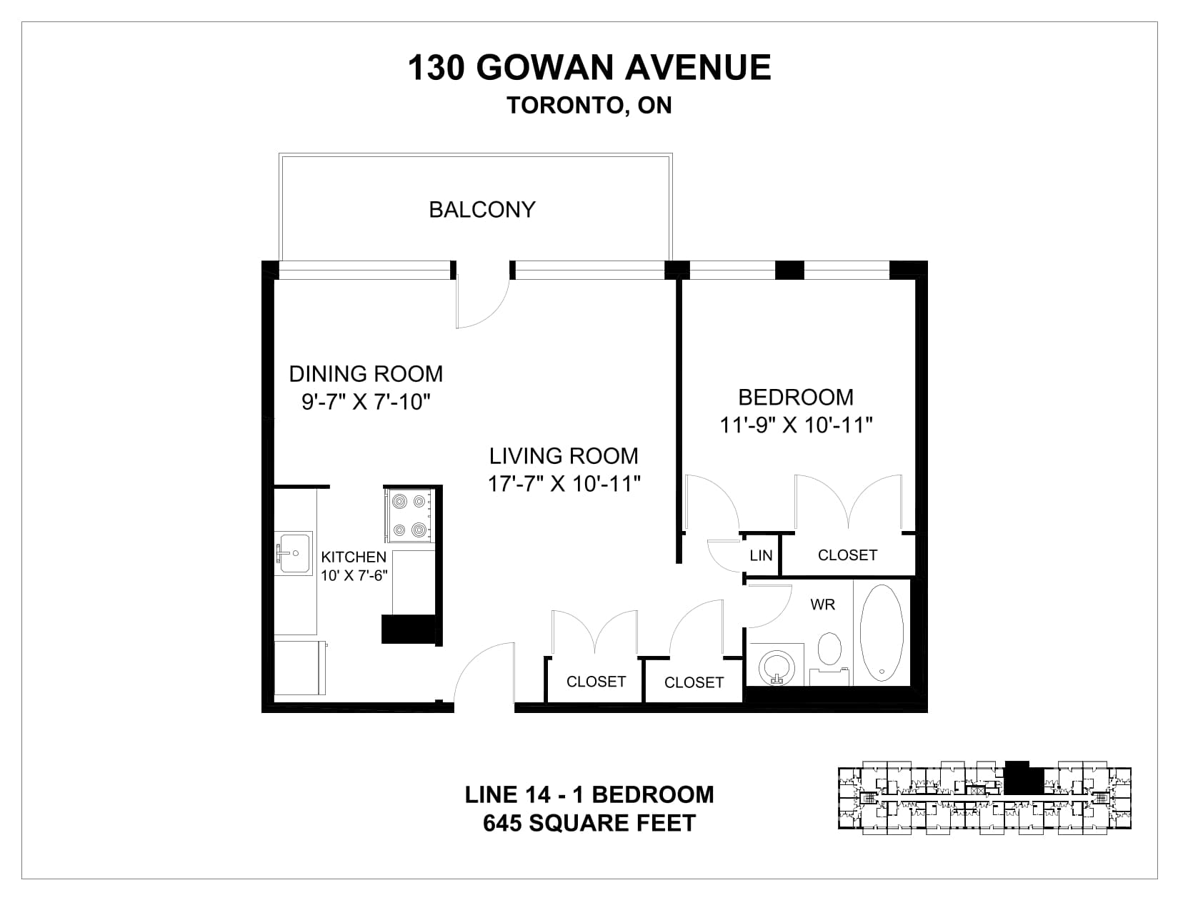 130 Gowan Ave — 1 Bedroom 0712 - Photo 14