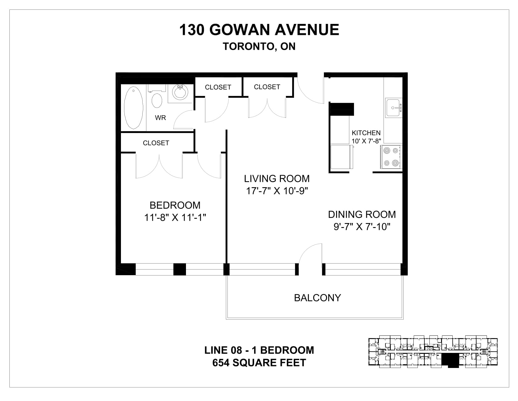 130 Gowan Ave — 1 Bedroom 0712 - Photo 12