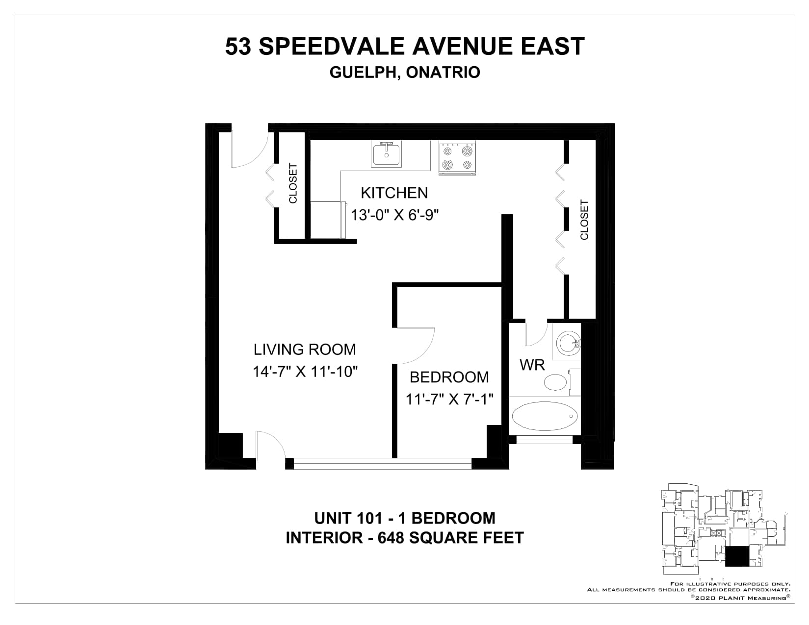 53-65 Speedvale Avenue — 2 Bedroom 60107 - Photo 1