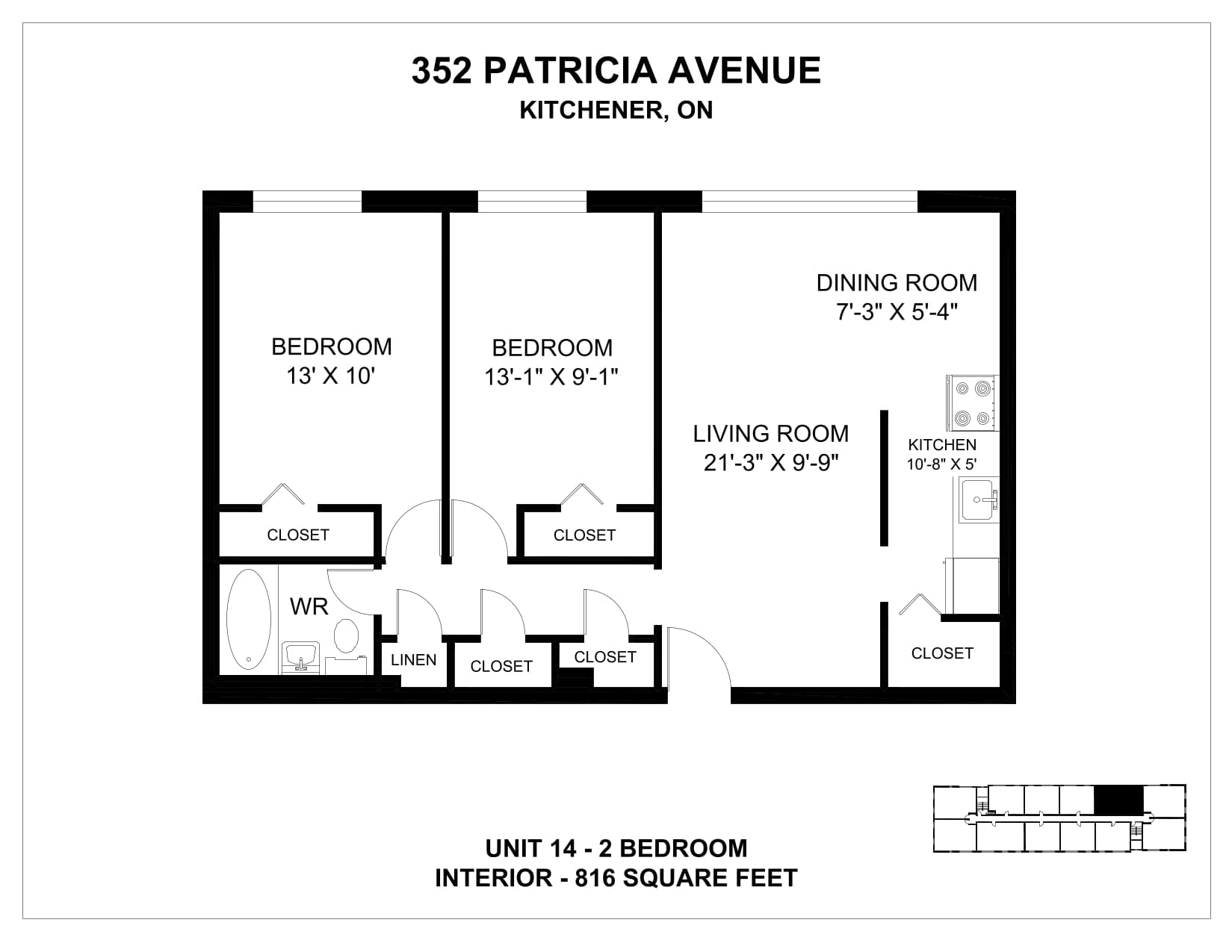 318, 332 & 352 Patricia Avenue — 2 Bedroom 352-8 - Photo 84