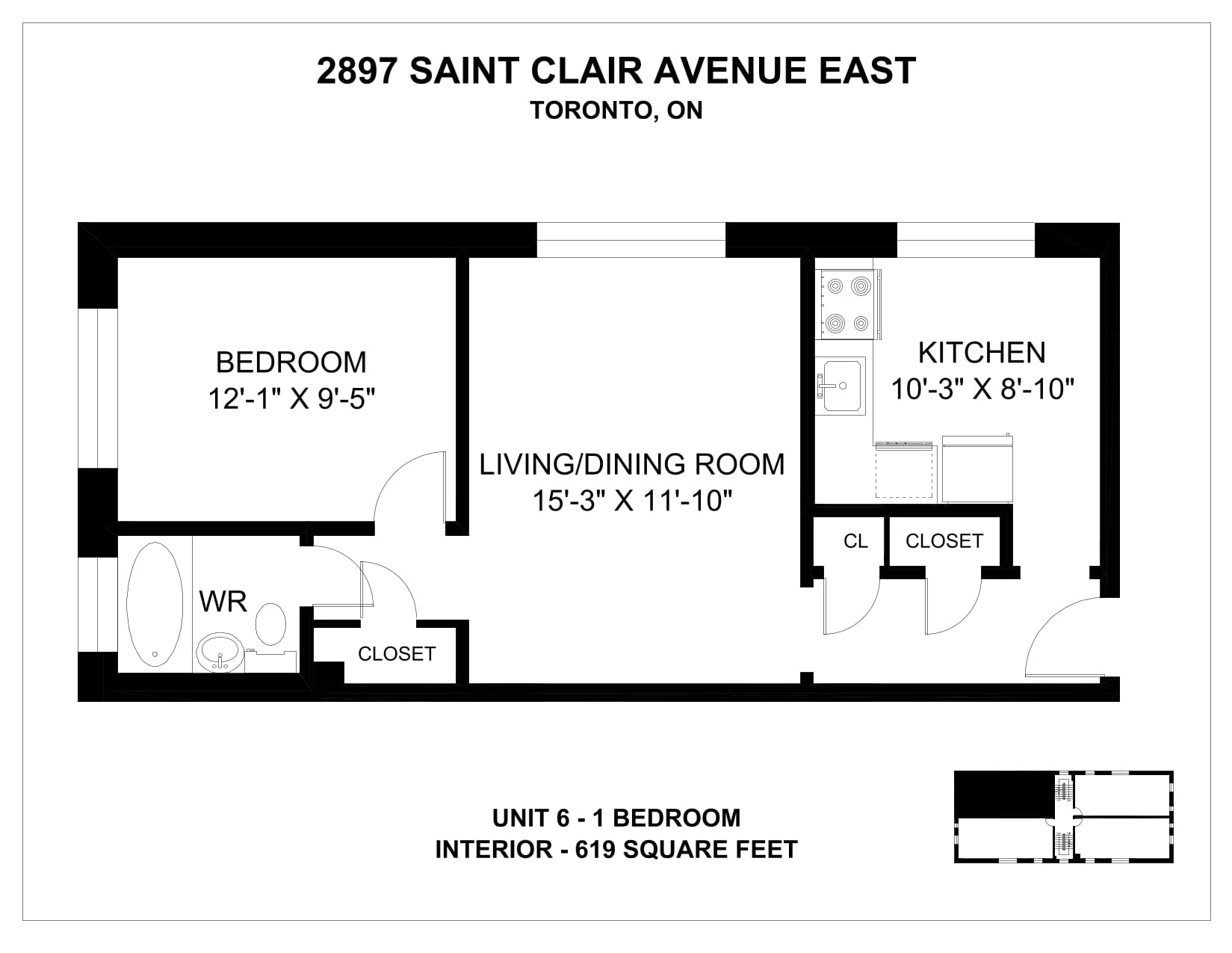2893 & 2897 St Clair Avenue East — 1 Bedroom 2893-5 - Photo 23