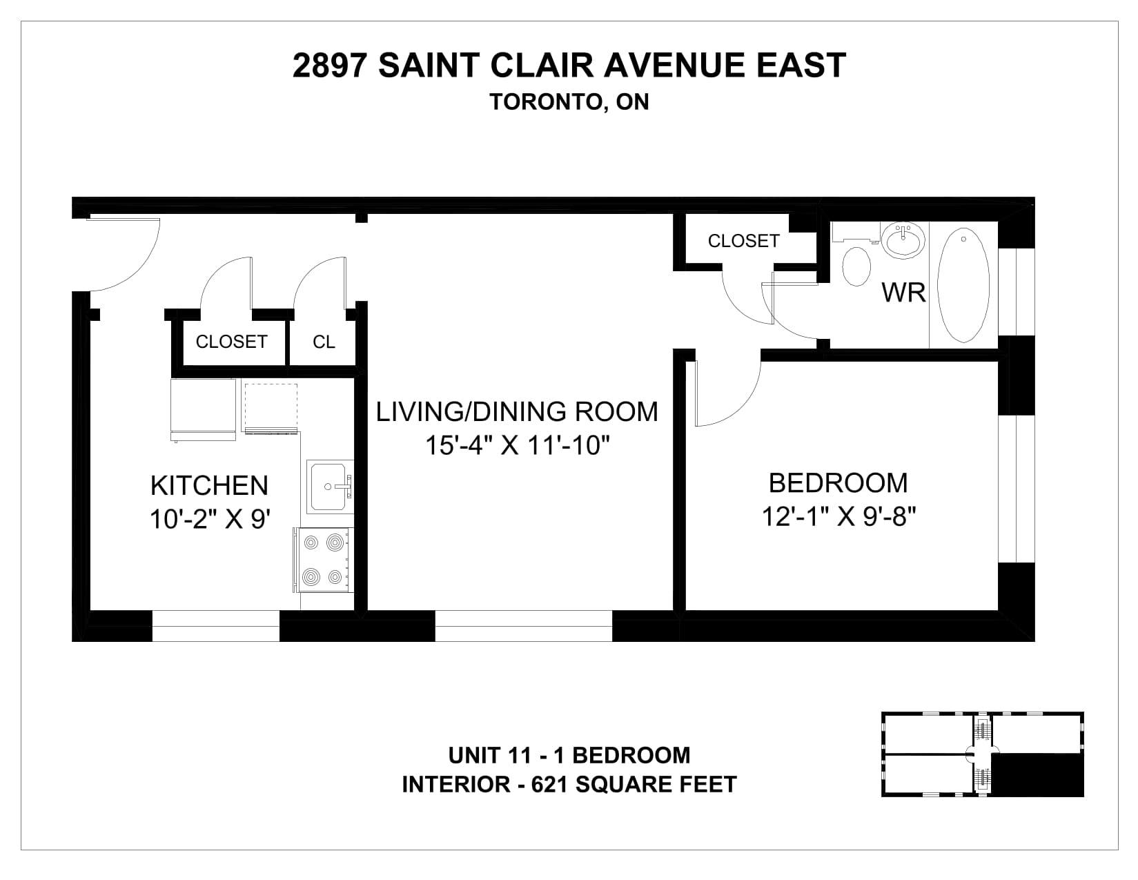 2893 & 2897 St Clair Avenue East — 1 Bedroom 2893-5 - Photo 27