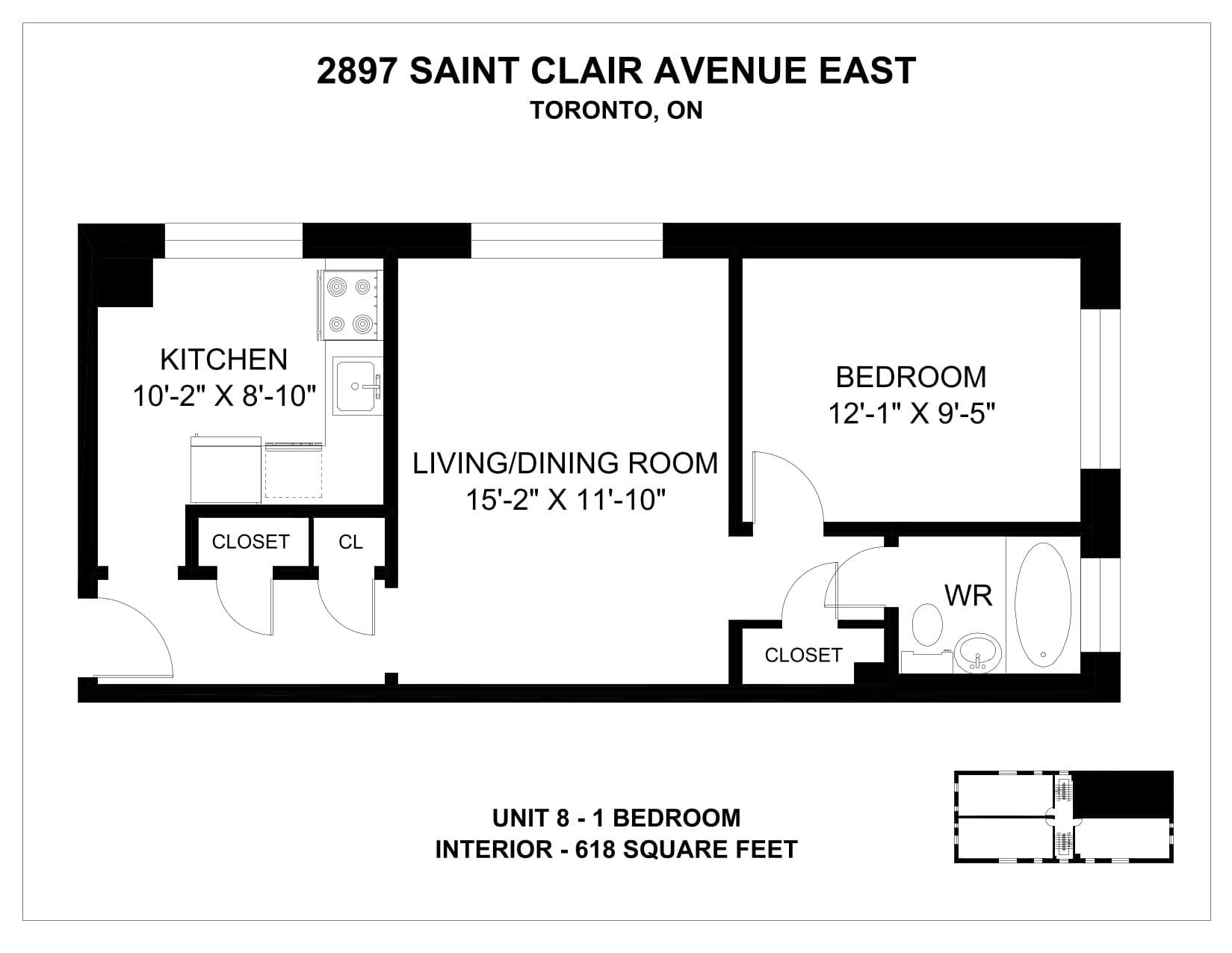 2893 & 2897 St Clair Avenue East — 1 Bedroom 2893-5 - Photo 19