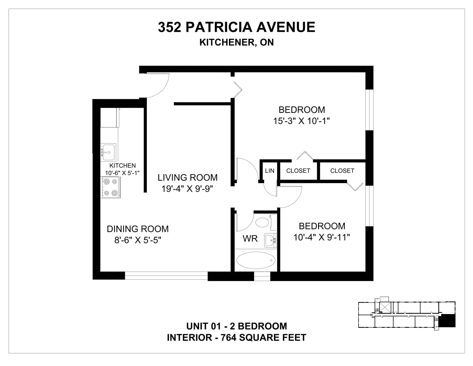 318, 332 & 352 Patricia Avenue — 2 Bedroom 352-8 - Photo 47