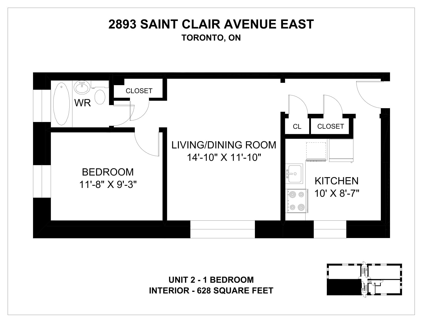 2893 & 2897 St Clair Avenue East — 1 Bedroom 2893-5 - Photo 7