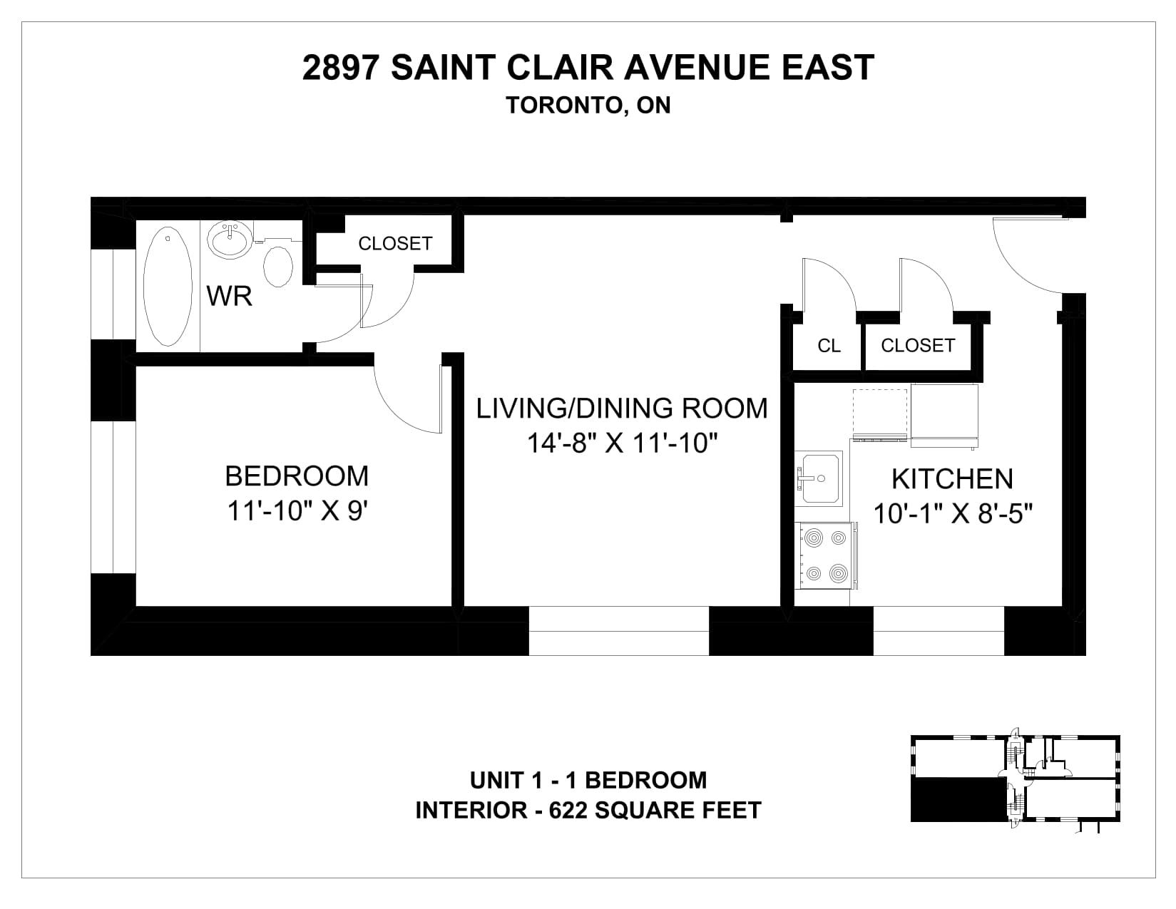 2893 & 2897 St Clair Avenue East — 1 Bedroom 2893-5 - Photo 18