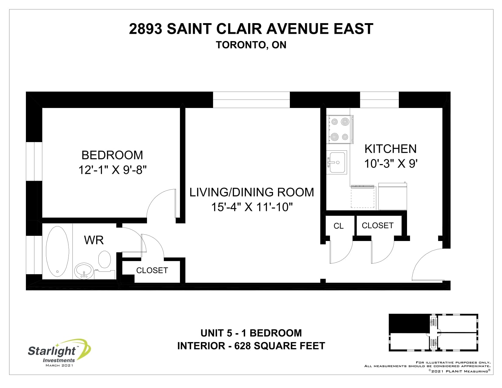 2893 & 2897 St Clair Avenue East — 1 Bedroom 2893-5 - Photo 8