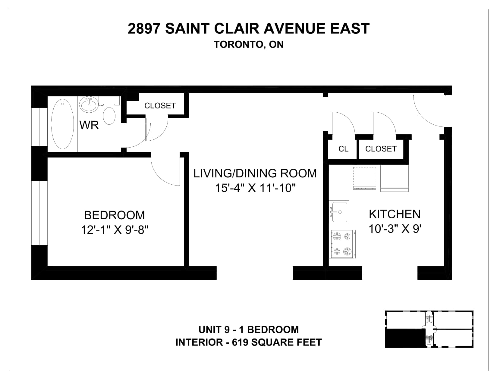 2893 & 2897 St Clair Avenue East — 1 Bedroom 2893-5 - Photo 25