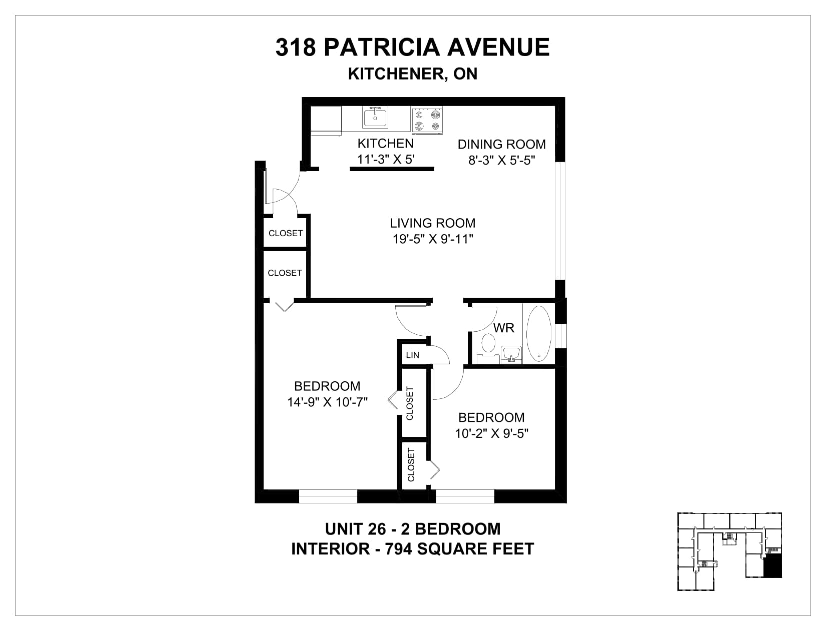 318, 332 & 352 Patricia Avenue — 2 Bedroom 352-8 - Photo 73