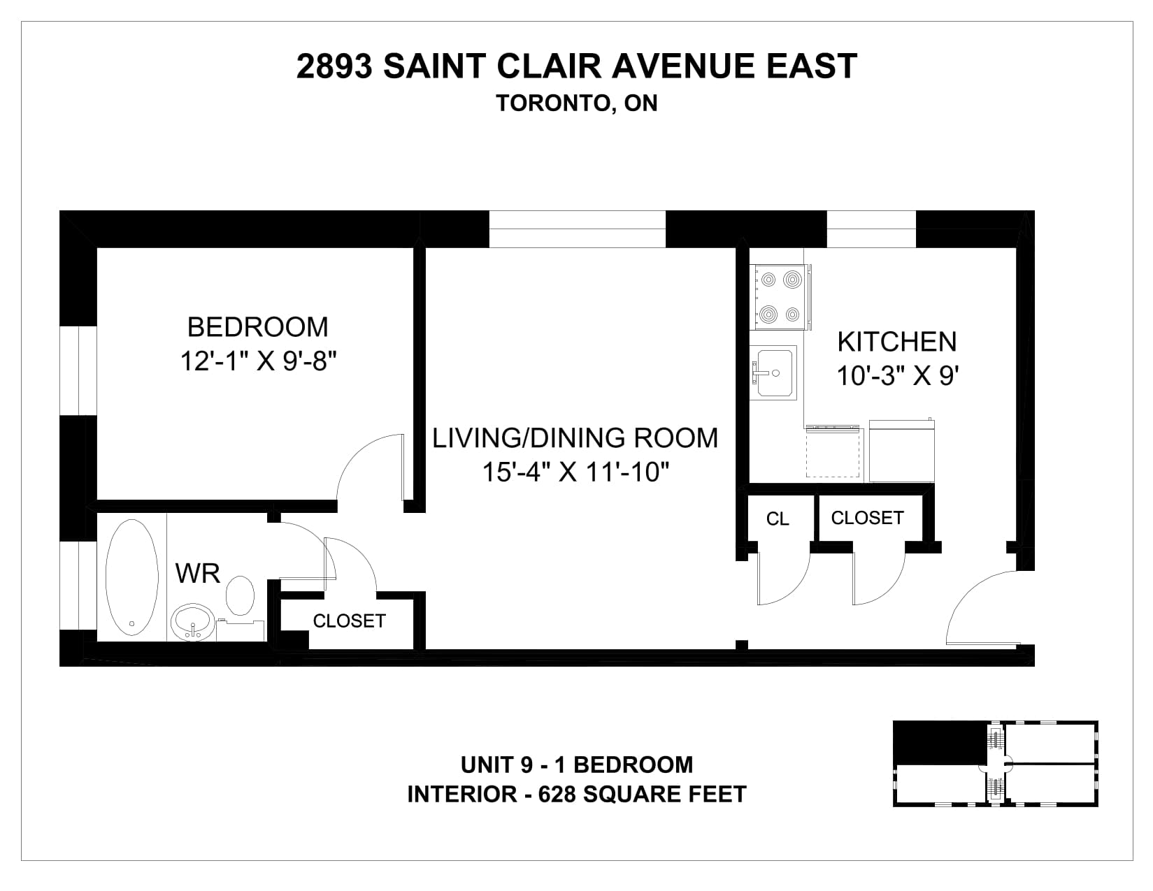 2893 & 2897 St Clair Avenue East — 1 Bedroom 2893-5 - Photo 10