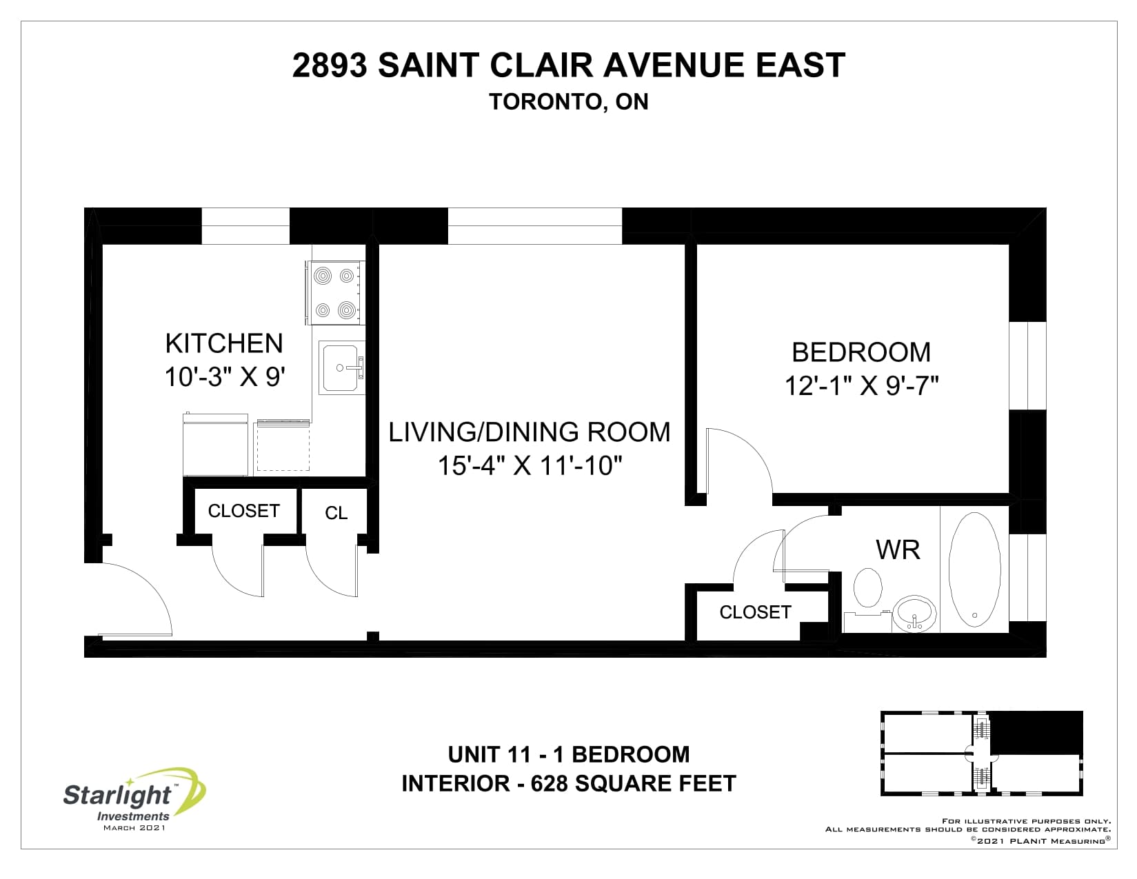 2893 & 2897 St Clair Avenue East — 1 Bedroom 2893-5 - Photo 11
