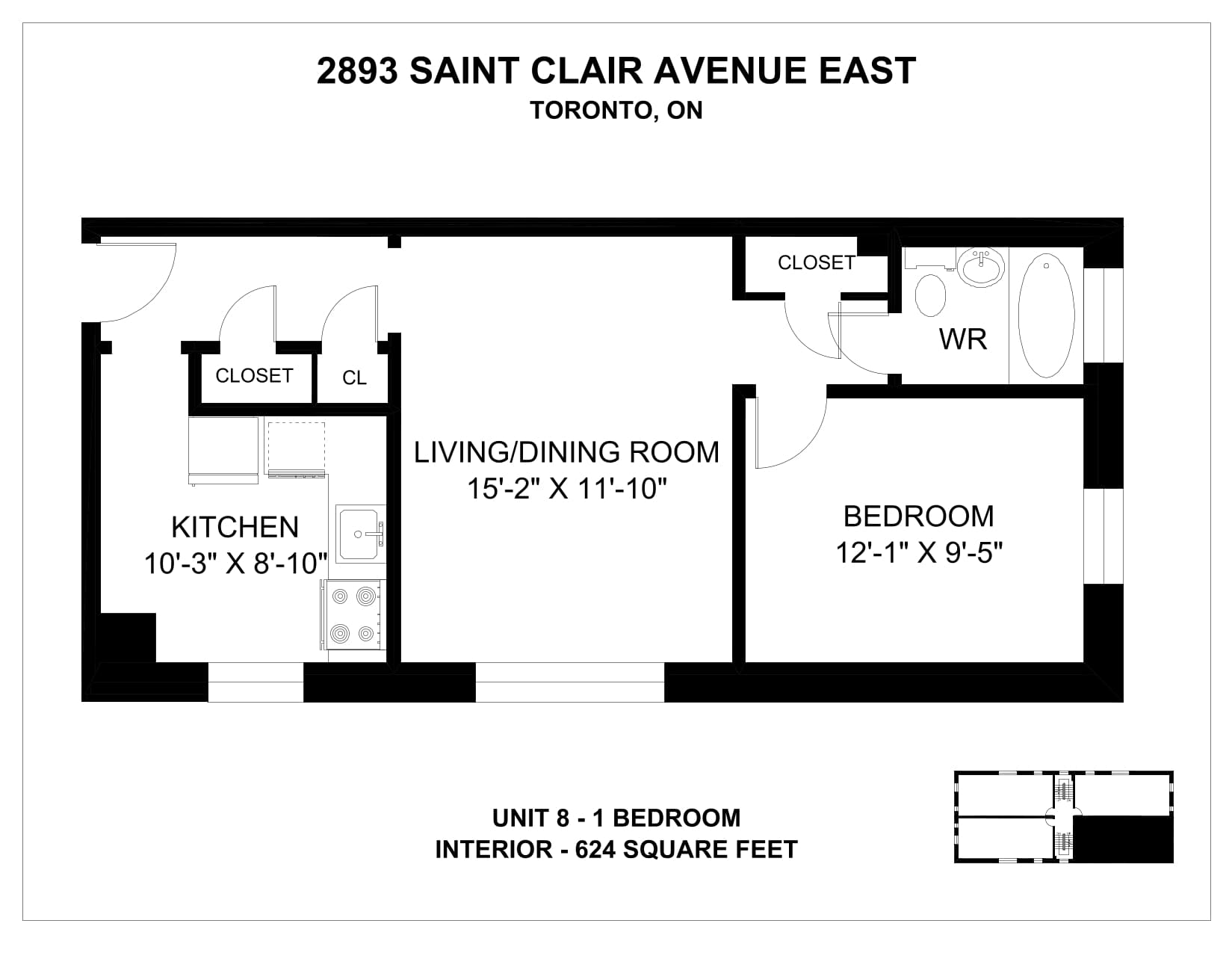2893 & 2897 St Clair Avenue East — 1 Bedroom 2893-5 - Photo 16