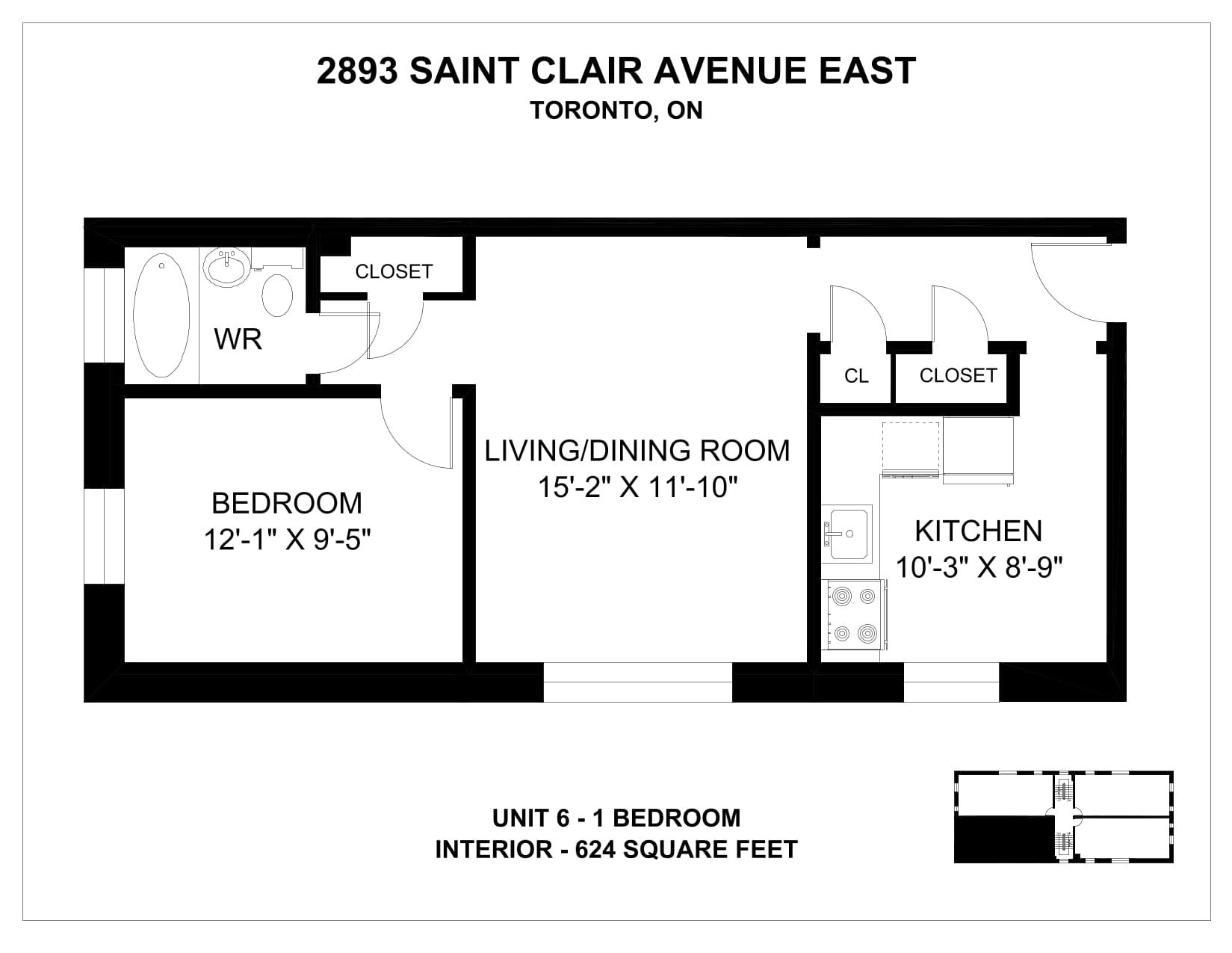 2893 & 2897 St Clair Avenue East — 1 Bedroom 2893-5 - Photo 17