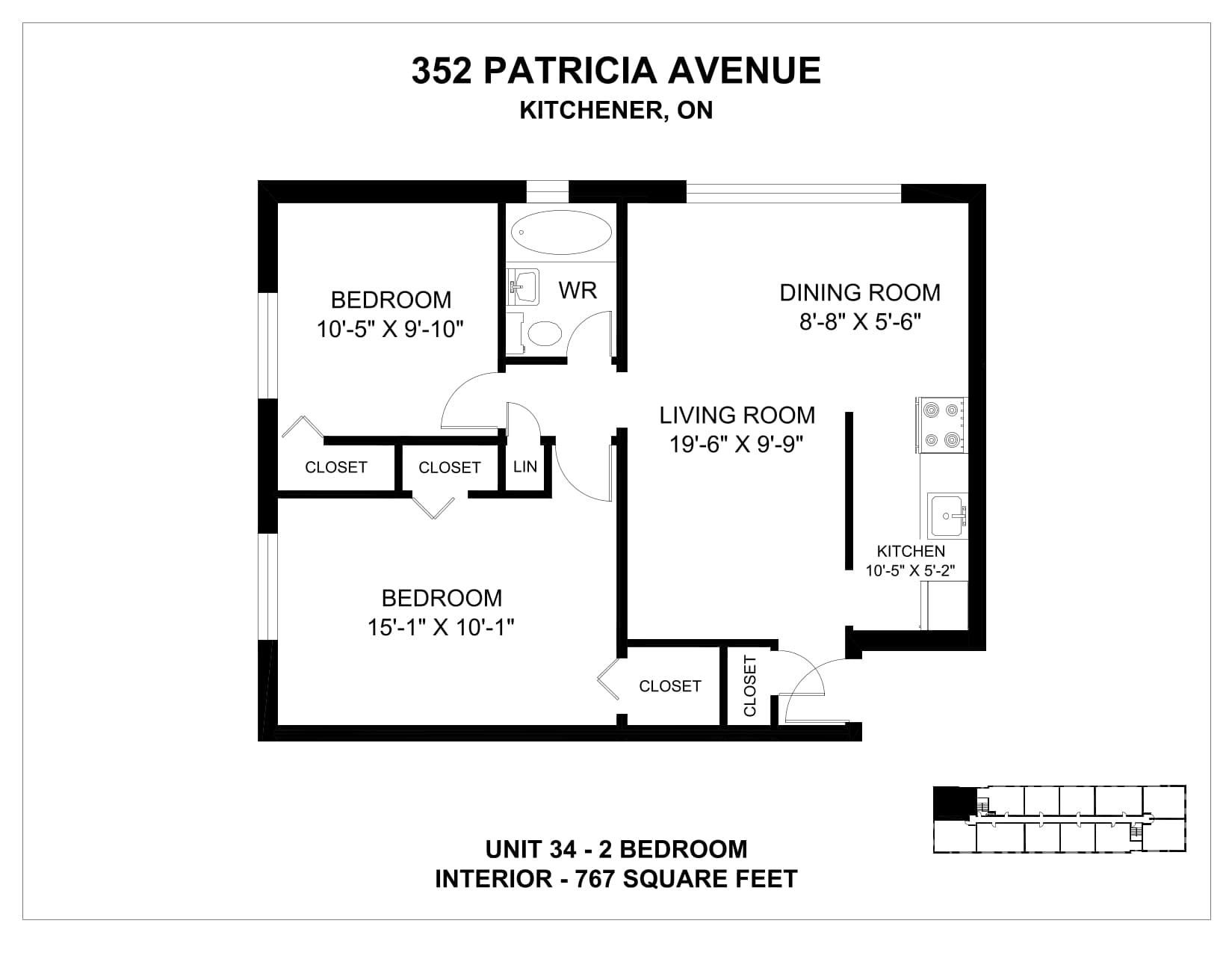 318, 332 & 352 Patricia Avenue — 2 Bedroom 352-8 - Photo 59