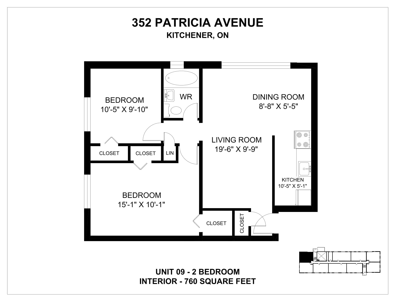 318, 332 & 352 Patricia Avenue — 2 Bedroom 352-8 - Photo 58
