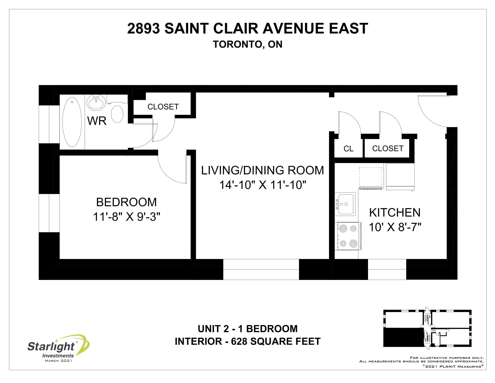 2893 & 2897 St Clair Avenue East — 1 Bedroom 2893-5 - Photo 12