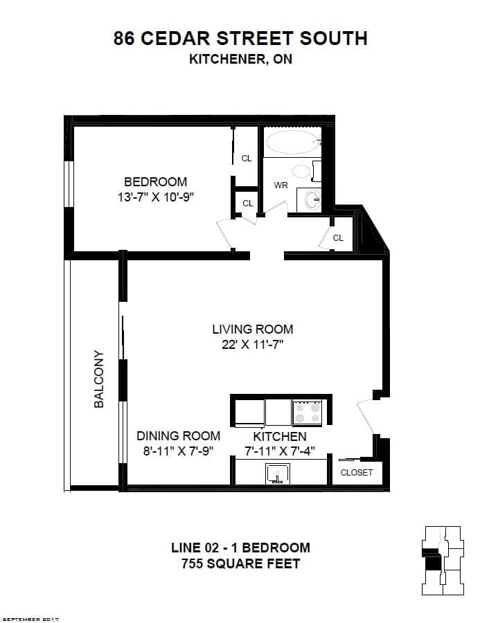 86 Cedar Street South — 2 Bedroom 0901 - Photo 3