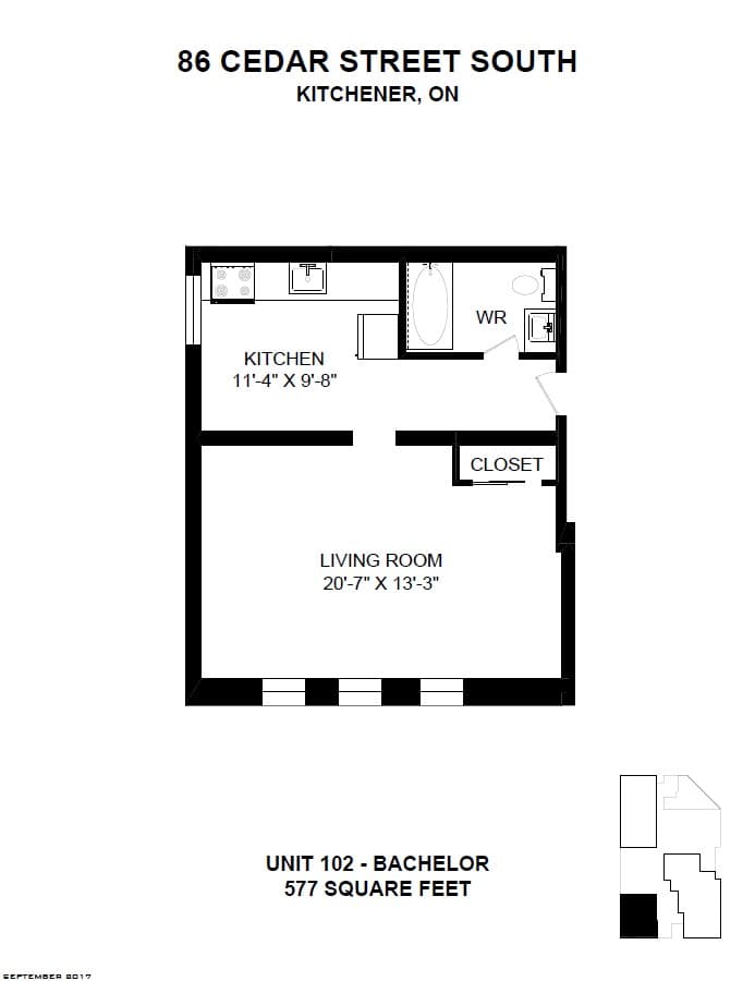86 Cedar Street South — 2 Bedroom 0901 - Photo 1