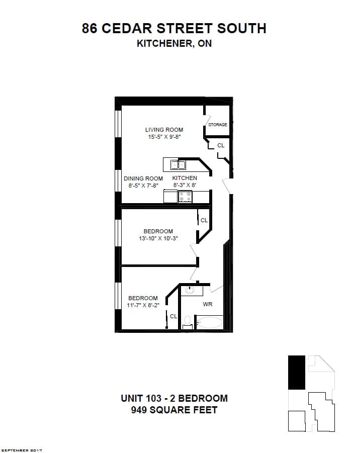 86 Cedar Street South — 2 Bedroom 0901 - Photo 9