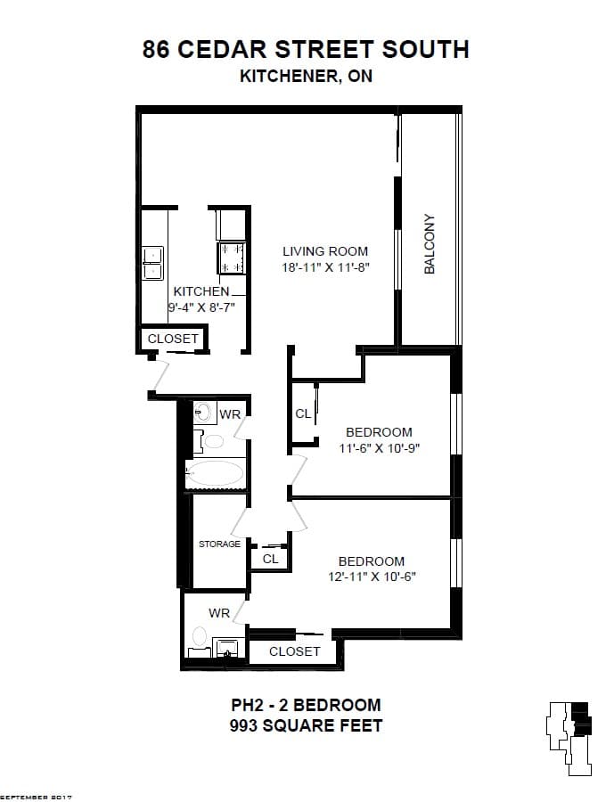 86 Cedar Street South — 2 Bedroom 0901 - Photo 10