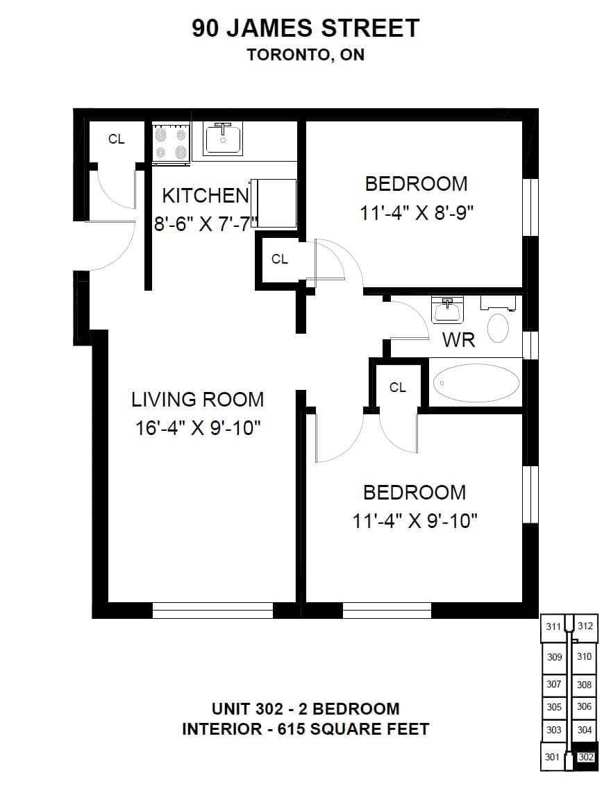 25 Villa, 90 & 92 James Street — 1 Bedroom 25-110 - Photo 2