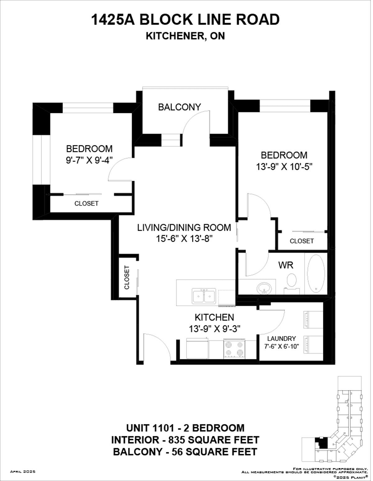1425 Block Line Road — 2 Bedroom B-0709 - Photo 7